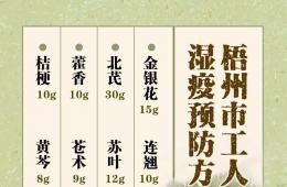 梧州市工人醫(yī)院中醫(yī)科研定濕疫預(yù)防方