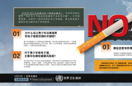 【5·31 世界無煙日】保護青少年遠離傳統(tǒng)煙草產(chǎn)品和電子煙