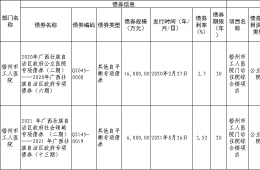梧州工人醫(yī)院債券信息公開（截至2021年末）