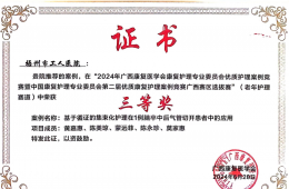 我院康復(fù)醫(yī)學(xué)科榮獲2024年廣西康復(fù)醫(yī)學(xué)會康復(fù)護(hù)理專業(yè)委員會優(yōu)質(zhì)案例比賽三等獎
